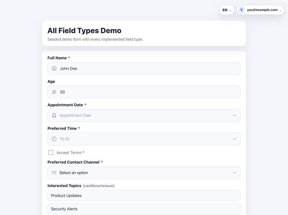 Browser form